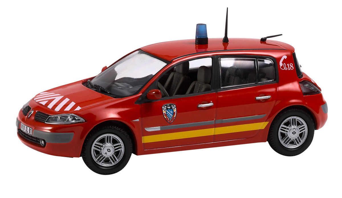 Renault Mégane Pompiers 1/43 Eligor - Vendu