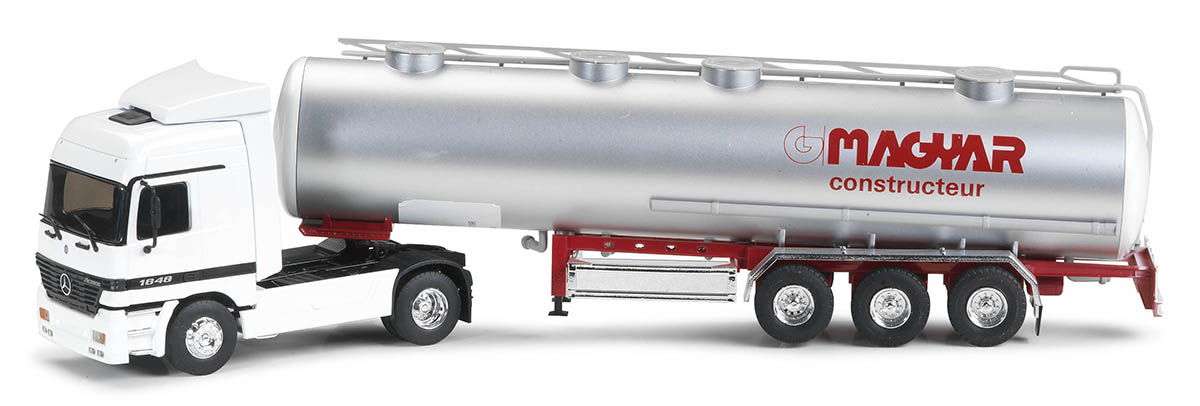 Herpa 1/87 Mercedes Actros Theiler Camion Citerne Jaune 121163