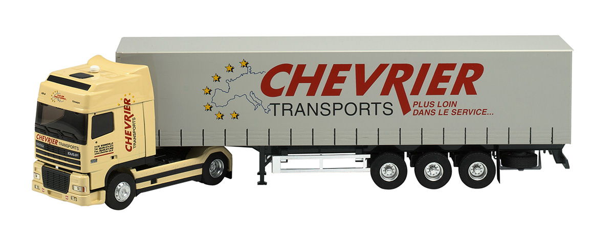 Eligor 1/43 Camion DAF XF95 Semi-Remorque Tautliner TPS Jeantet - Occasion