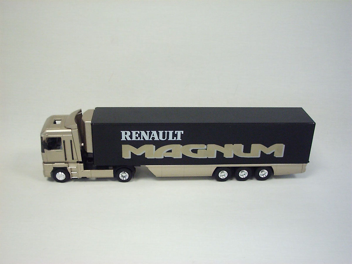 ELIGOR SURBER CAMION Renault Magnum Semi Remorque Fourgon Blanc 1/43