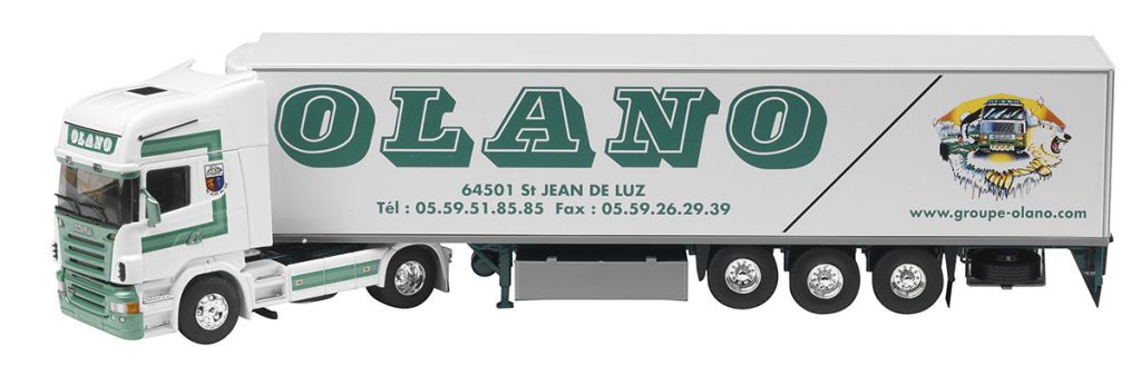 SCANIA R HIGHLINE avec remorque frigo 3 essieux HANSEN & JENSEN, WSI01