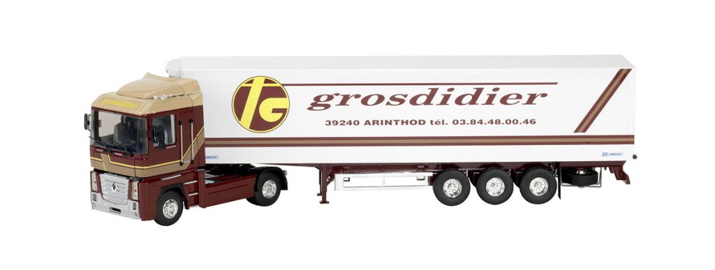 Camion Eligor 1/43 Renault Magnum 4 Semi Frigo Lamberet Grosdidier - DV11046