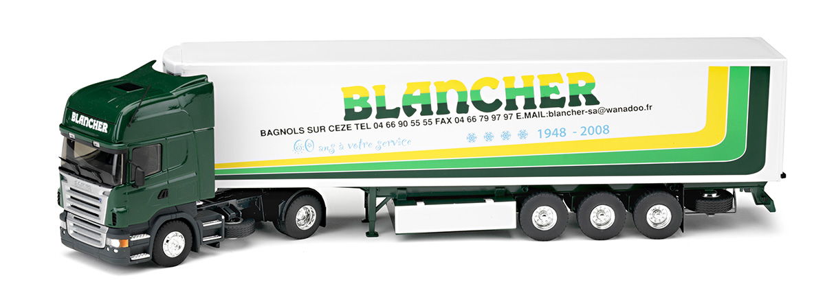 AS385 ELIGOR 1/43 1:43 SEMI REMORQUE SCANIA SERIE R TOPLINE PESCAROLO REF 113832