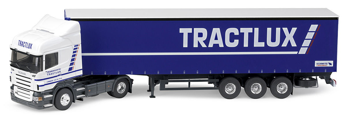 Miniature SCANIA S Highline I CS620H 6x2 et remorque frigo Lamberet transports Landier WSI WSI01-2994 | Collect World