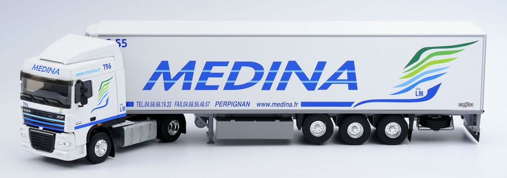 CAMION ELIGOR Daf Xf 106 Space Cab Semi Frigo La Fleche Bleue 1/43 EUR