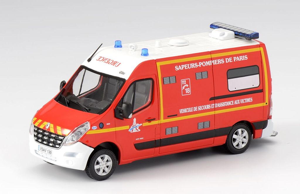 Modèle Réduit Renault Master VPA SDIS 16 à L'échelle 1:43 - Édition Limitée Eligor