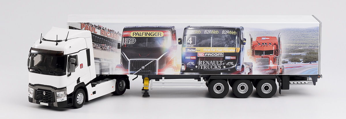 Eligor 1/43 Renault T460 Semi Tautliner TPS Guy Casset – Collection