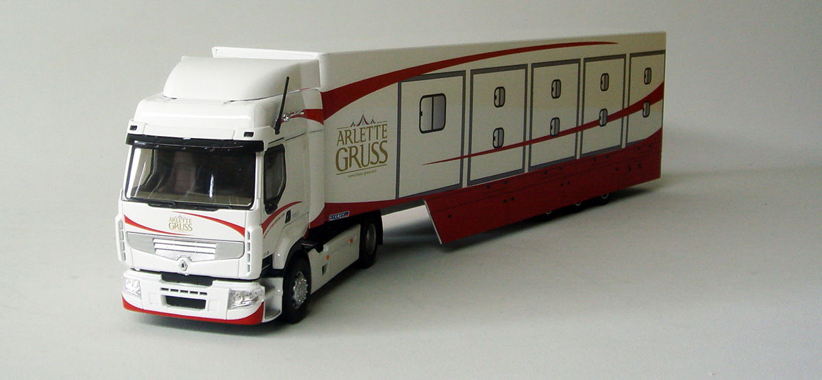 Camion Miniature Eligor Surber - Renault Premium DXi Avec Remorque Chéreau TPS Plein Sud - 1/43 - Neuf