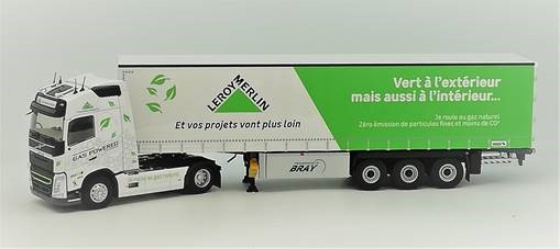 ELIGOR, VOLVO FH4 4x2 2020 avec remorque bâchée 3 Essieux – Transport LEROY M