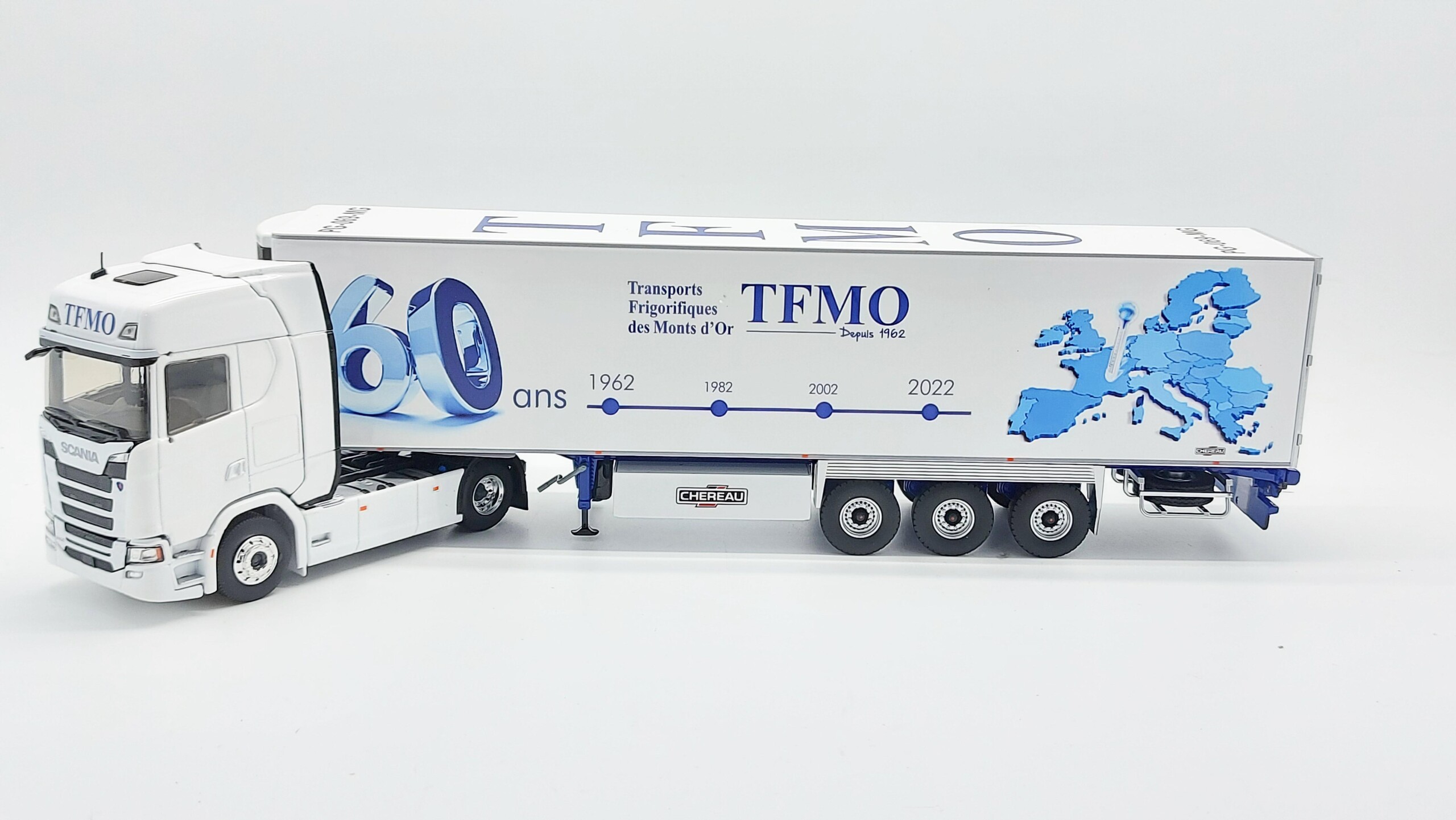 Camion Eligor 1/43 Scania R Série Streamline Semi-remorque Frigorifique Chereau