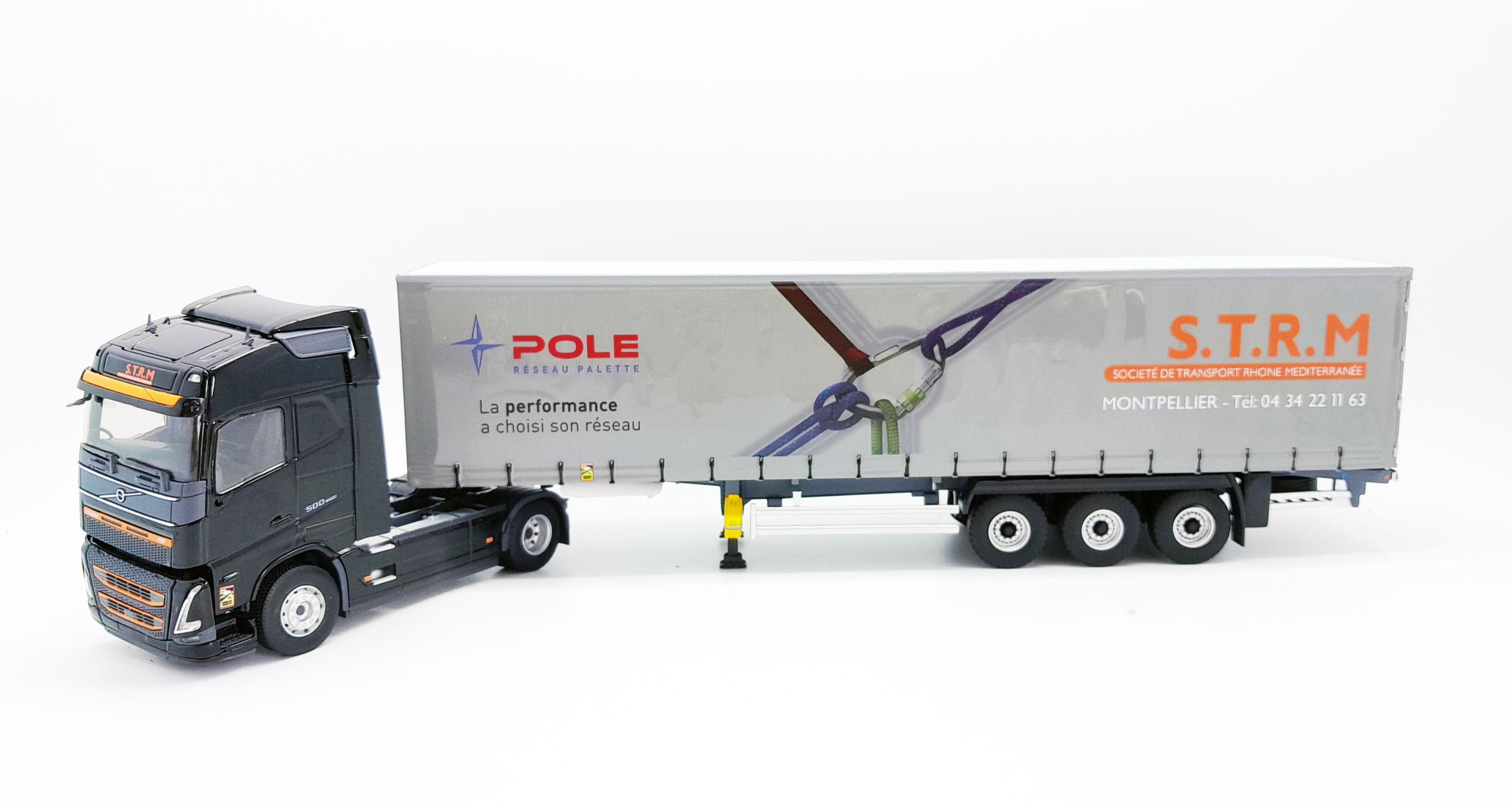 Camion VOLVO FH 2020 Avec Remorque CHEREAU MGI TRANSPORTS - Échelle 1/43 - Eligor Réf 118119 - Neuf