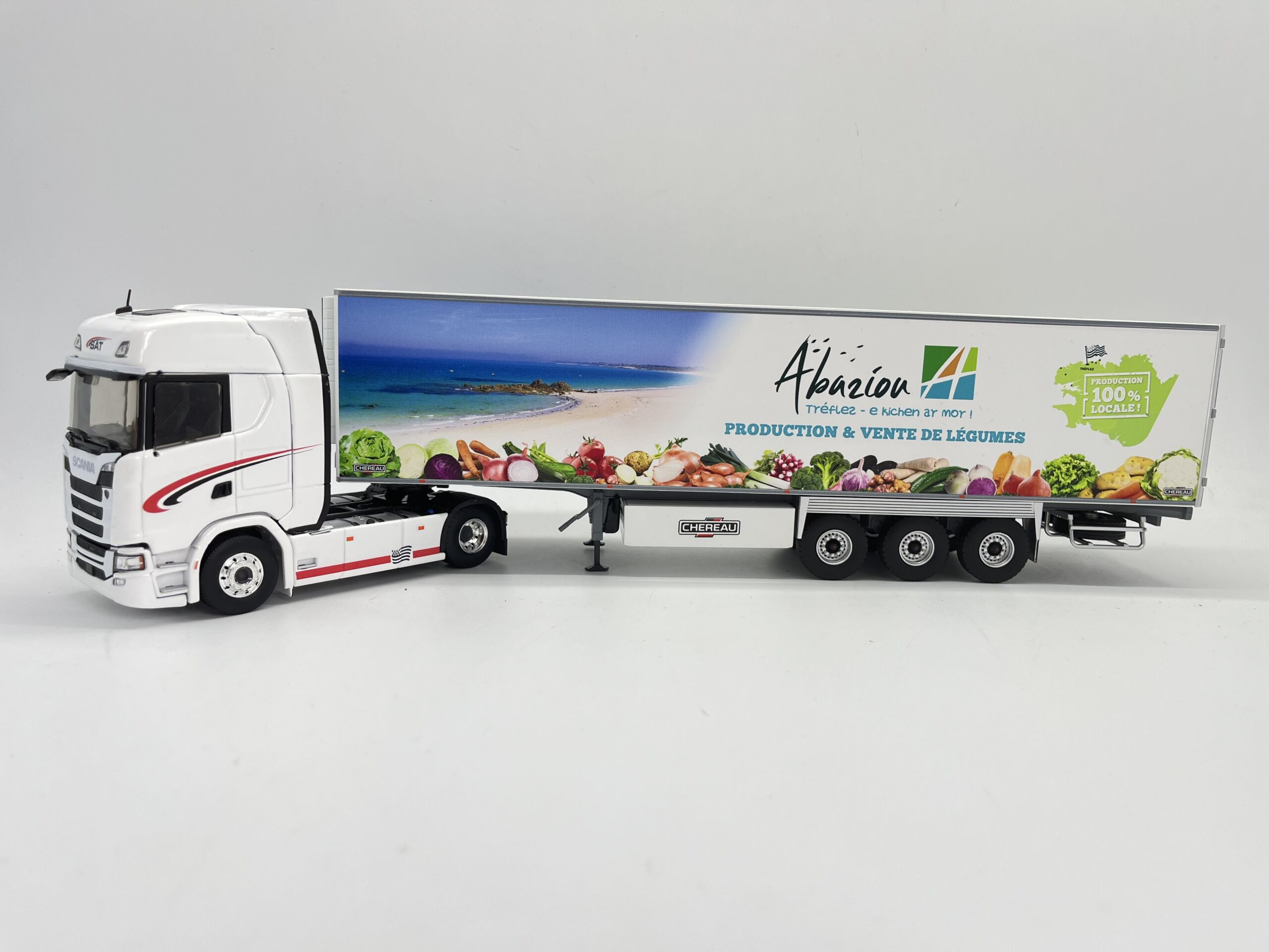 SCANIA R500 REMORQUE TAUTLINER TRANSPORTS TRANSEO ELIGOR 1/43 Réf